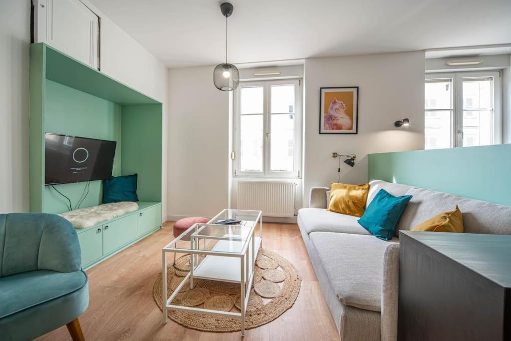 Macon Cozy / Appartement Central 100M² / 8 Pers Ngoại thất bức ảnh