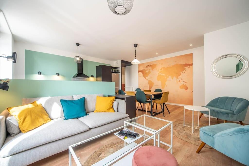 Macon Cozy / Appartement Central 100M² / 8 Pers Ngoại thất bức ảnh