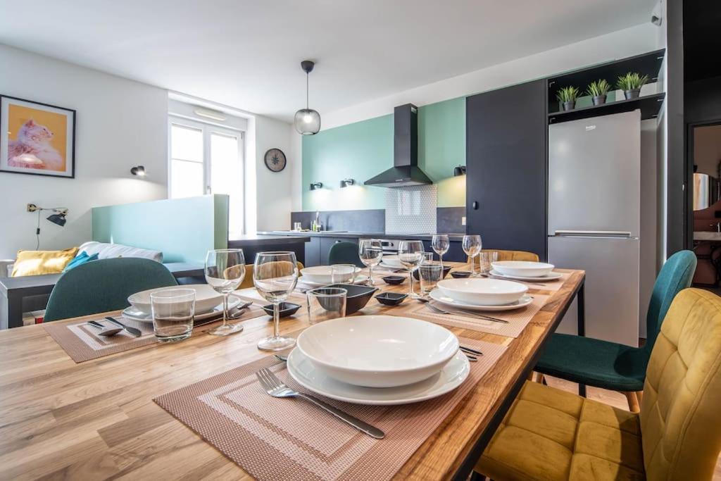 Macon Cozy / Appartement Central 100M² / 8 Pers Ngoại thất bức ảnh
