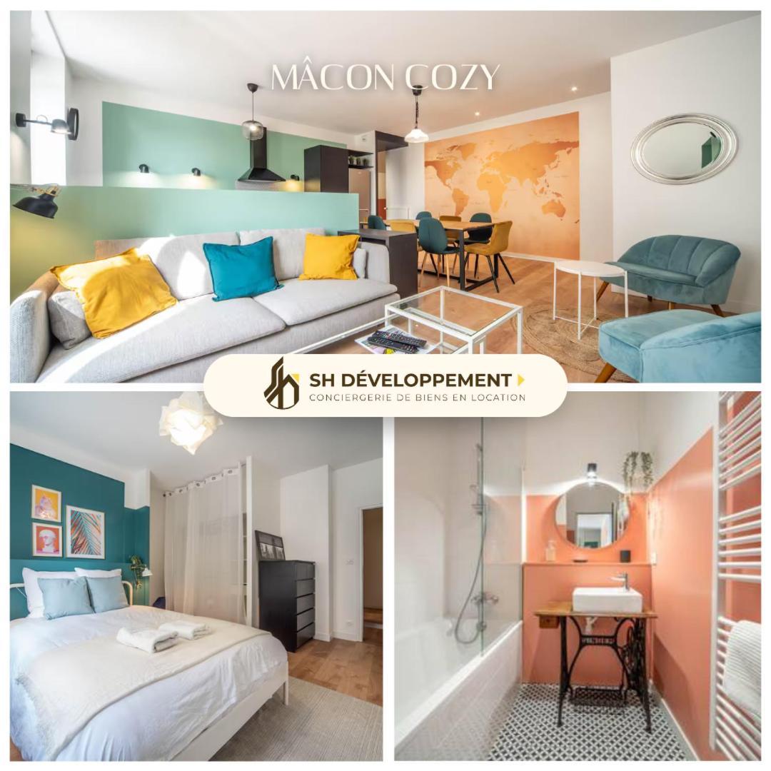 Macon Cozy / Appartement Central 100M² / 8 Pers Ngoại thất bức ảnh